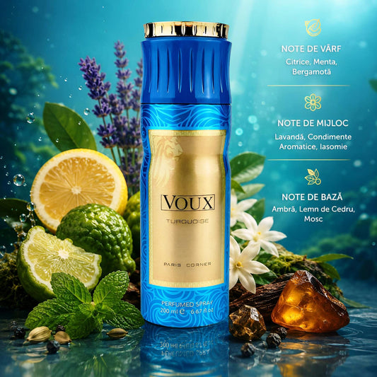Deodorant Spray Paris Corner Voux Turquoise 200 ml