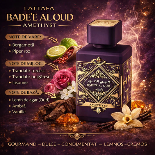 LattafaBADEEALOUDAMETHYST100ml_ApadeparfumUnisexc - Oriental Fragrance En-Gros