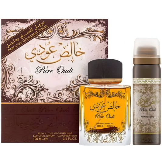 Lattafa Pure Oudi 100 ml + Deodorant - Oriental Fragrance En-Gros