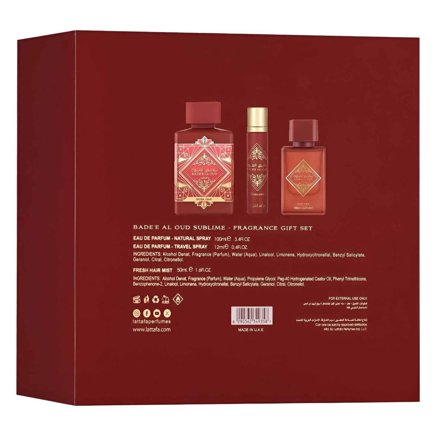 Badee Al Oud Sublime Gift Set Unisex