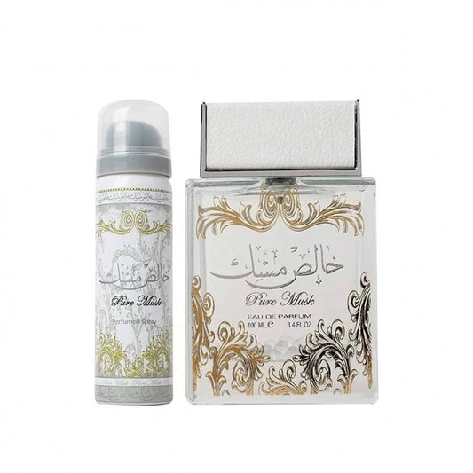 Lattafa_Pure_Musk_Set_100ml_50ml_deo_spray - Oriental Fragrance En-Gros