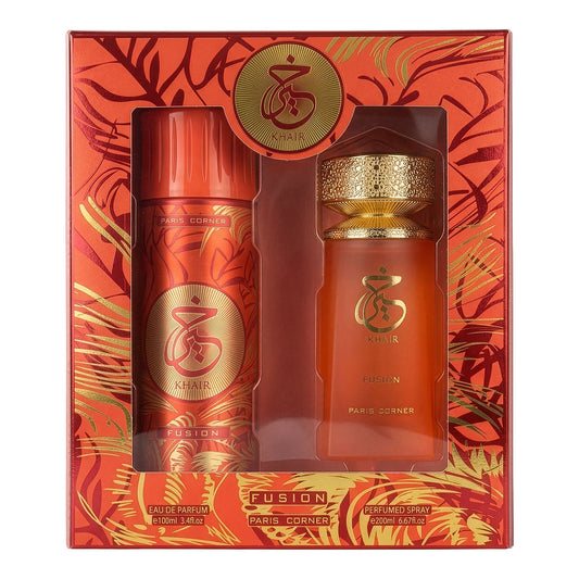 Paris Corner Khair Fusion Eau de Parfum 100 ml + Deodorant Spray 200 ml