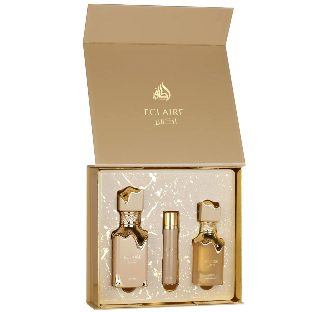 Set Cadou Lattafa Eclaire 100 ml + 12 ml + hairmist 50 ml  b
